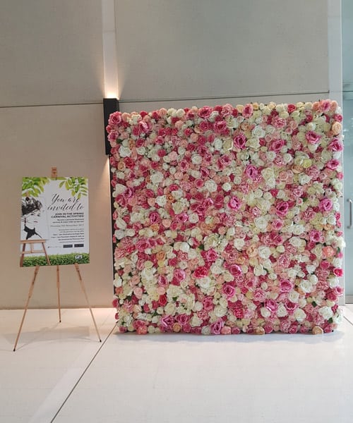 flower wall for offices